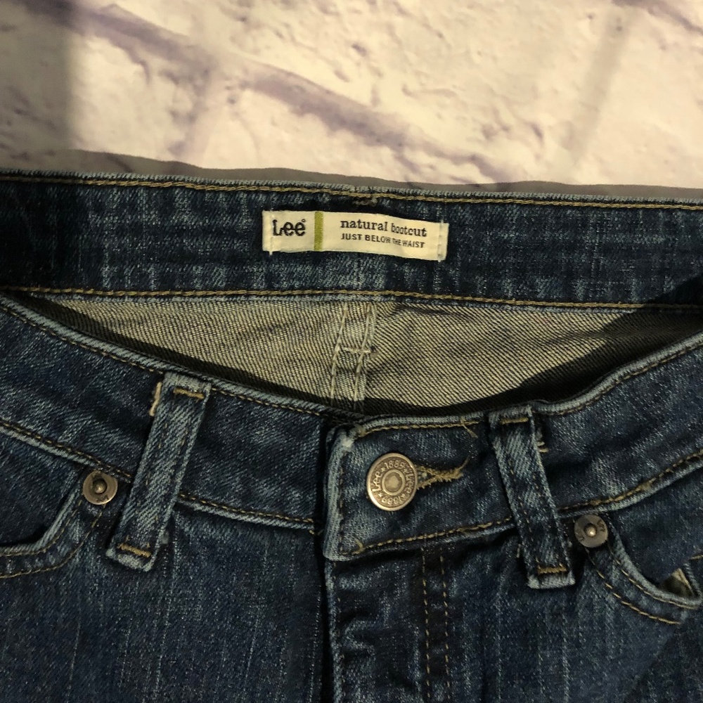 Lee Dark Denim Boot Cut Jeans - 10 Medium - Picture 6 of 9